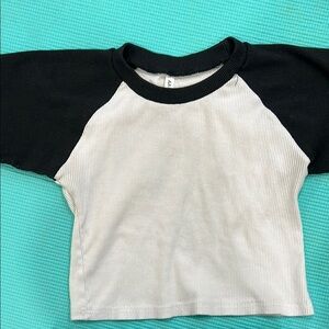 Black and White Short Sleeve Tee